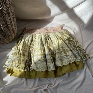 Free People Boho Print Mini Skirt
